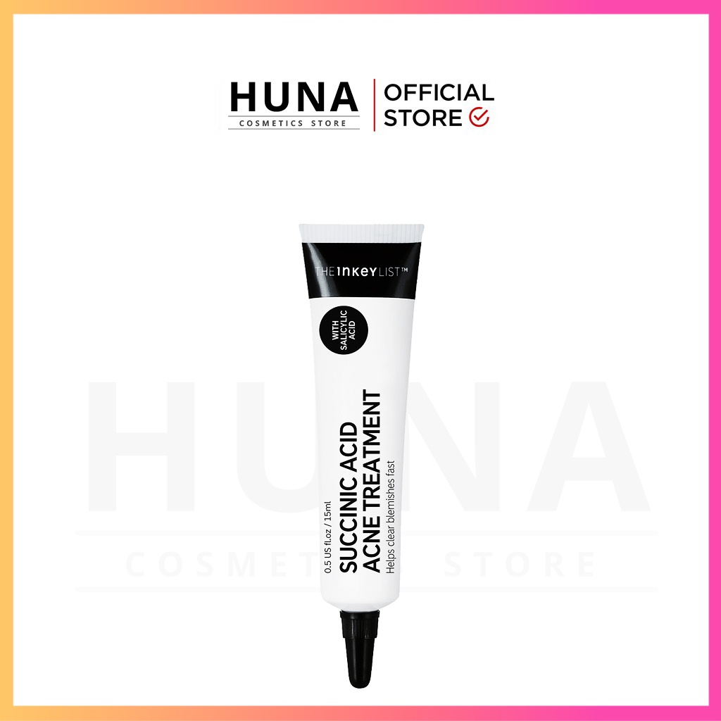 Kem chấm mụn Succinic Acid Ance Treatment - The INKEY List - Huna Cosmetics