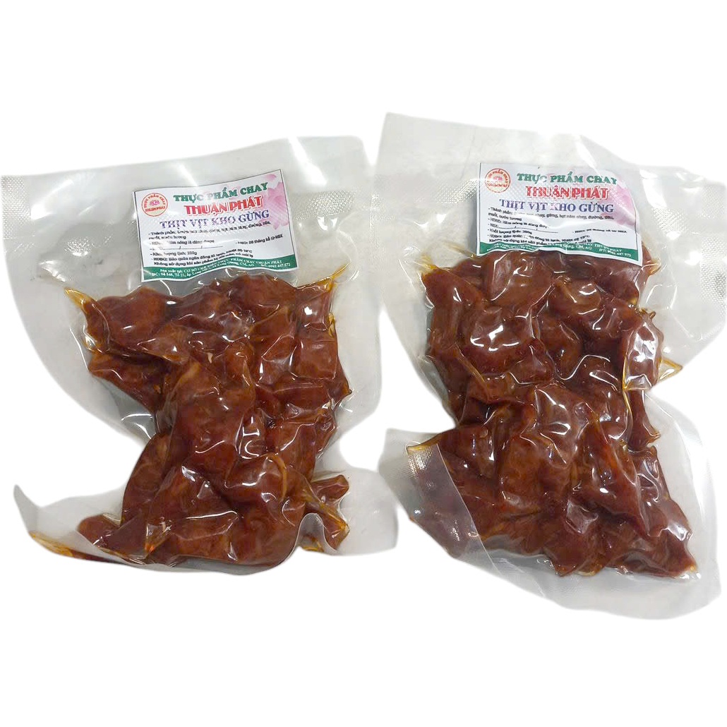 Thịt vịt kho gừng chay Thuận Phát 200g (HÀNG LẠNH) - Thực phẩm chay Thiện Tâm