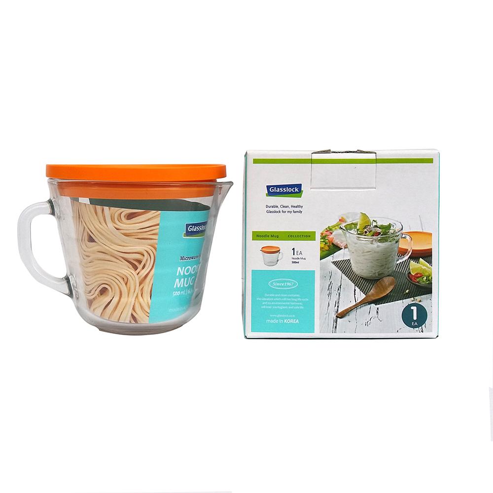 Ly mỳ -Cốc chia vạch thủy tinh có nắp GlassLock GL1724 dung tích 500ml