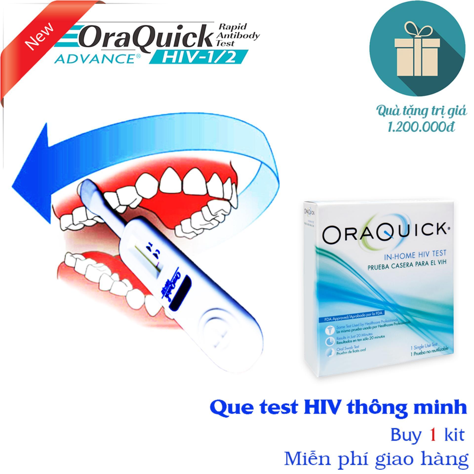 Bộ test HIV tại nhà qua nước bọt Oraquick Hoa Kỳ