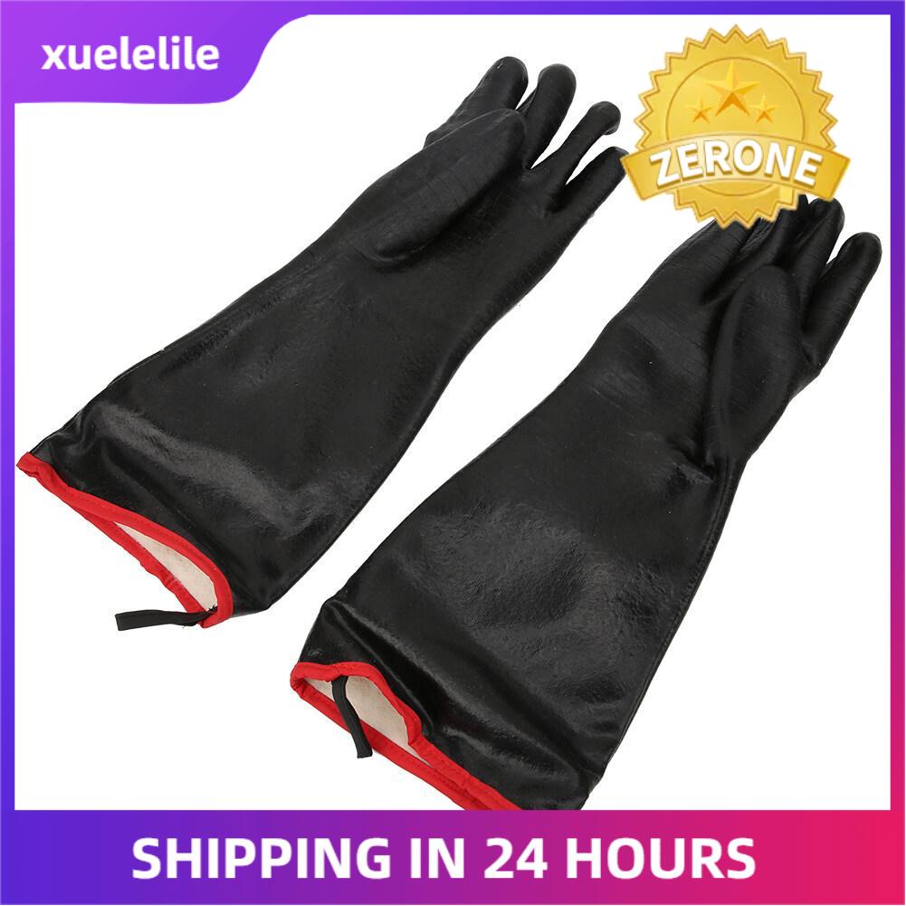 18in Heat Fire Resistant Safety Gloves Oil Proof Heavy Neoprene Gloves For Oven