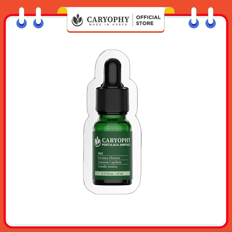 Serum mụn dành cho da dầu mụn ngăn ngừa ẩn mụn bọc mụn trứng cá các loại mụn và thâm Caryophy hàn quốc 1ml