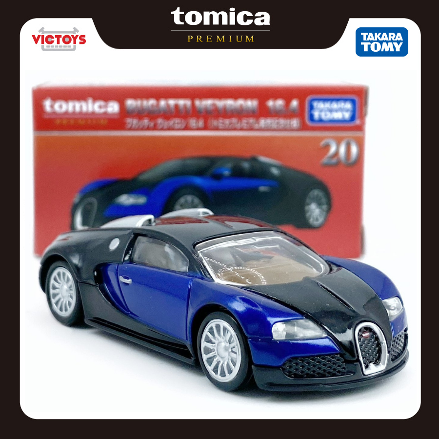 Xe mô hình Tomica Premium số 20 BUGATTI Veyron 16.4 (1st), Hàng chính hãng, thương hiệu Nhật Bản, mẫu mới 2021, full box - Victoys