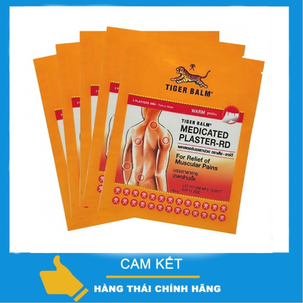 Miếng Dán đau lưng Hiệu Con Hổ Tiger Balm Thái Lan Size Nhỏ