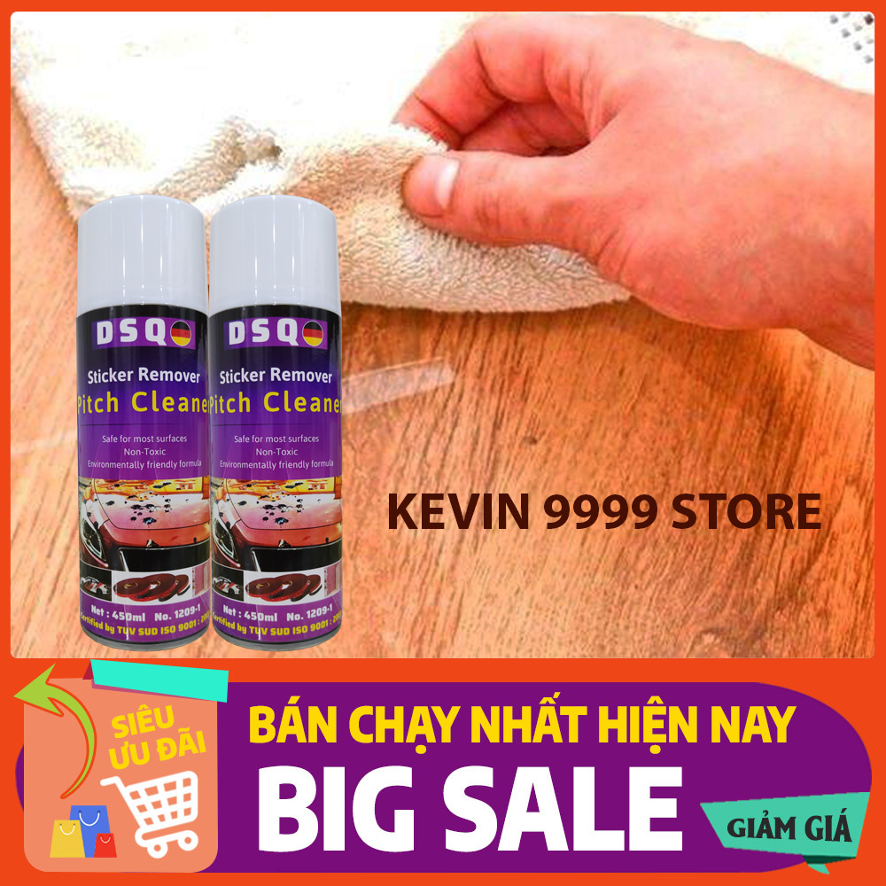 Chai Xịt Tẩy Keo Sơn Băng Dính - Vệ Sinh Nhựa Đường Vết Bút Mực HAOSHUN Sticker Remover - Dung Tích 450ML - KEVIN 1992 STORE