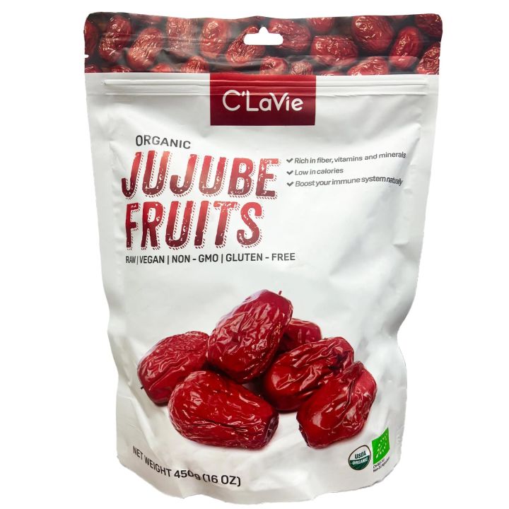 Táo Đỏ Thiểm Tây Hữu Cơ, Raw Organic Jujube Fruits 500g