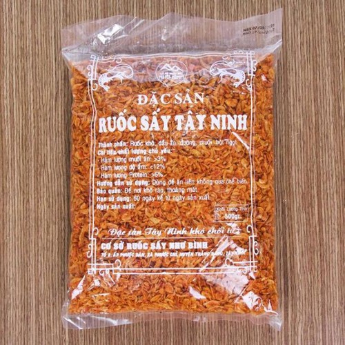 500g Tép Sấy Tây Ninh Tẩm Gia Vị (Làm Bánh Tráng Trộn)