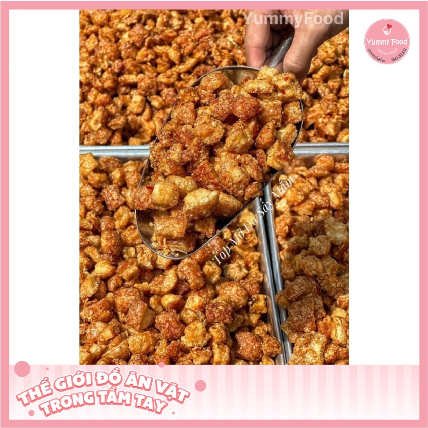 Tóp mỡ da ram mắm - 250gr/hộp