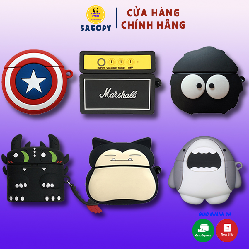 Ốp Airpods, vỏ case ipod i13 Pro tws, hộp đựng bảo vệ tai nghe không dây bluetooth cute chống va đập Sagopy