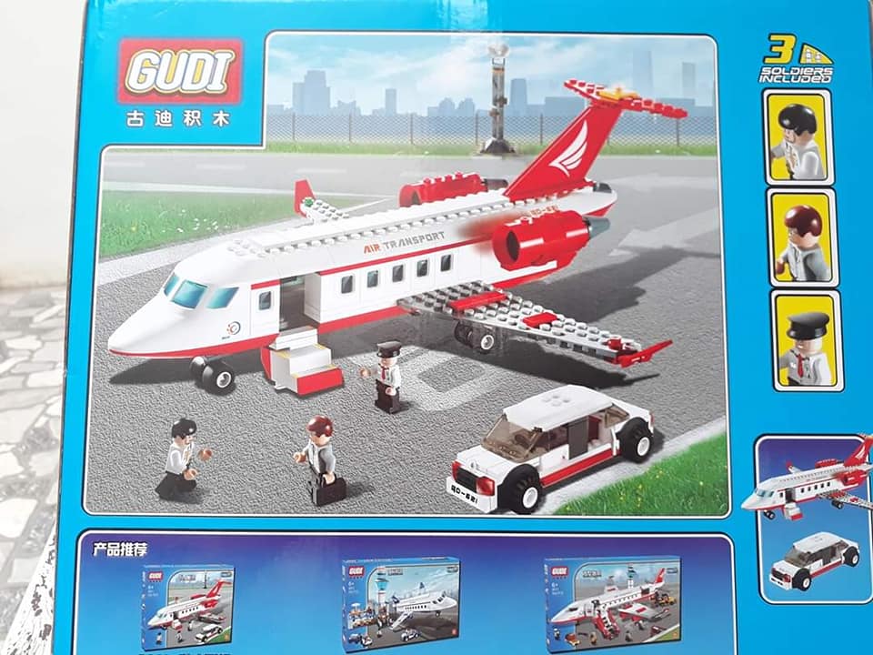 Bộ sản phẩm lego lắp ráp máy bay chở khách 334 pcs