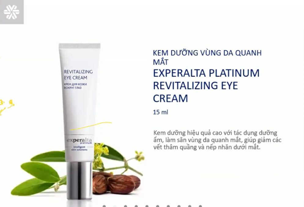 Kem dưỡng vùng da quanh mắt Experalta Platinum Revitalizing Eye Creamgiảm nhăn ,thâm quầng mắt