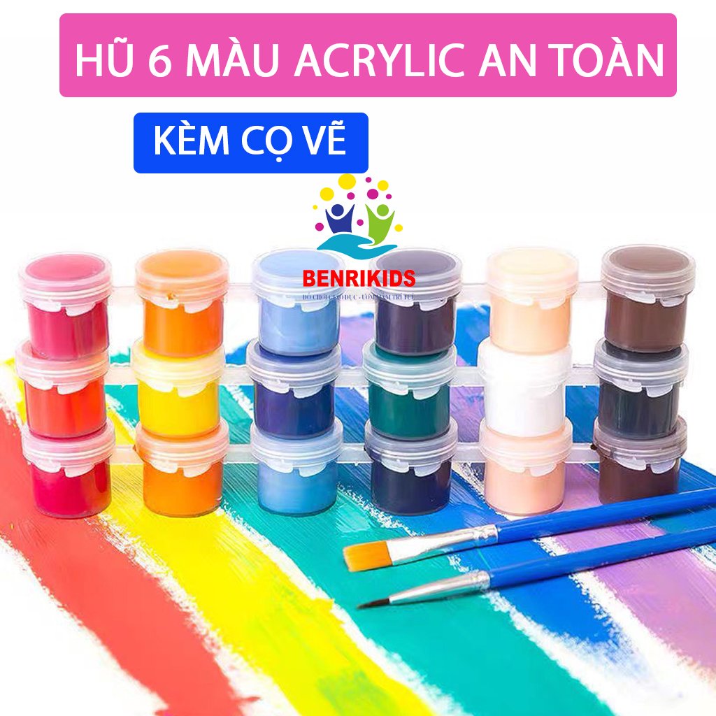 Màu Nước Acrylic: Với sự kết hợp giữa màu nước và acrylic, bạn sẽ có được lợi thế của cả hai loại màu. Tạo ra những hiệu ứng mịn màng và đa dạng màu sắc tuyệt đẹp cho bức tranh của bạn.
