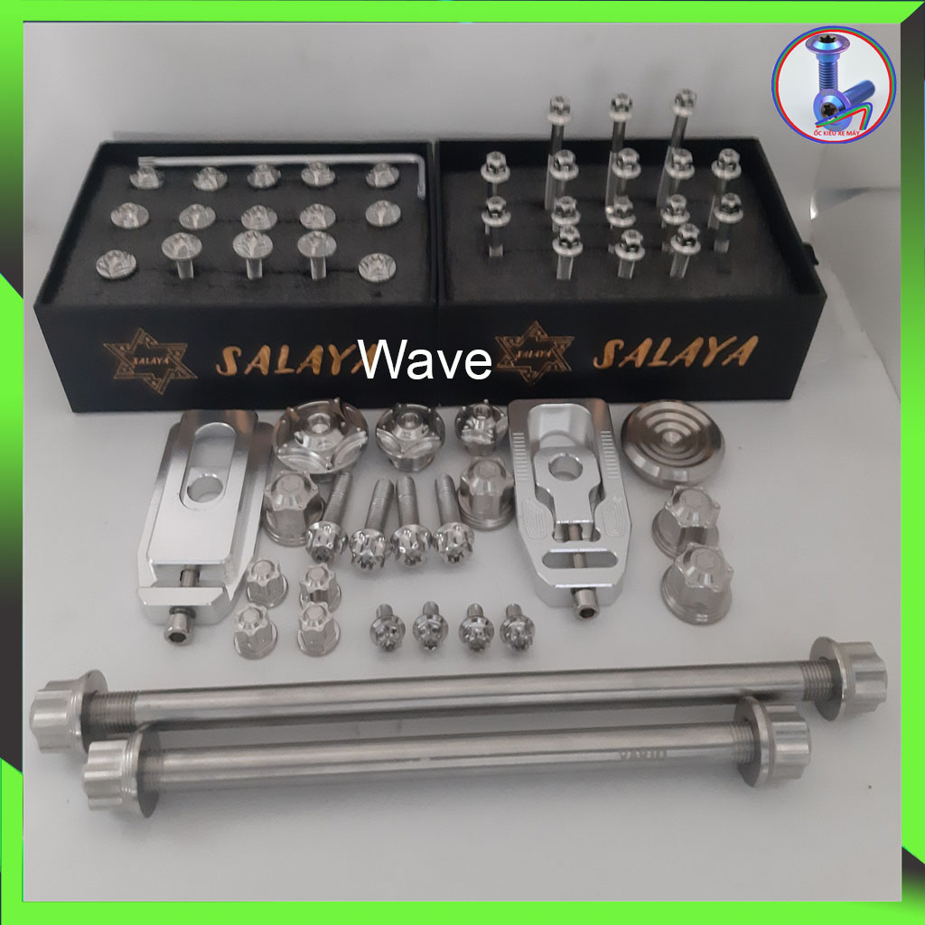 [HCM]Full ốc salaya wave alpha [2018 - 2020] HÀNG CHUẨN PHÔI INOX 304 SÁNG BÓNGCAM KẾT HÀNG KHÔNG RỈ SÉT