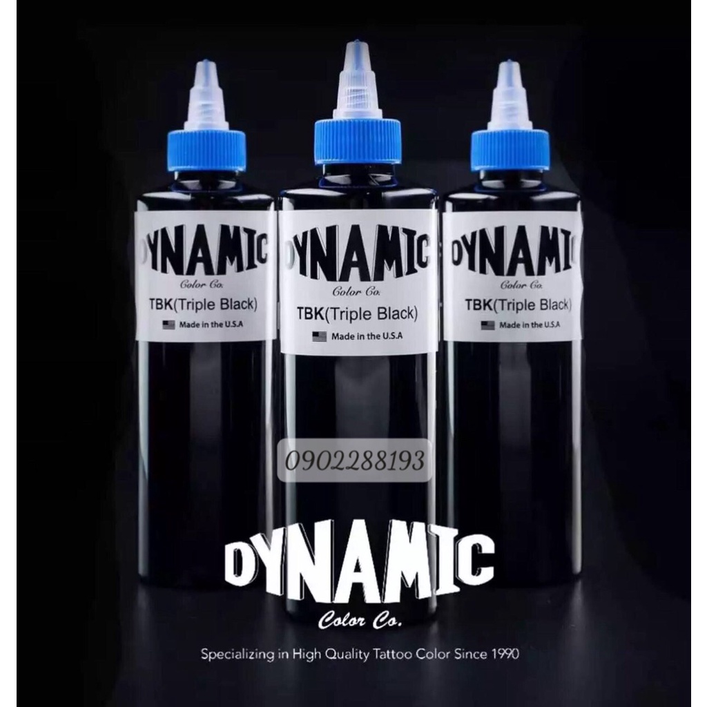 Mực usa tbk dynamic 240ml - 30ml - siêu đen chính hãng usa.