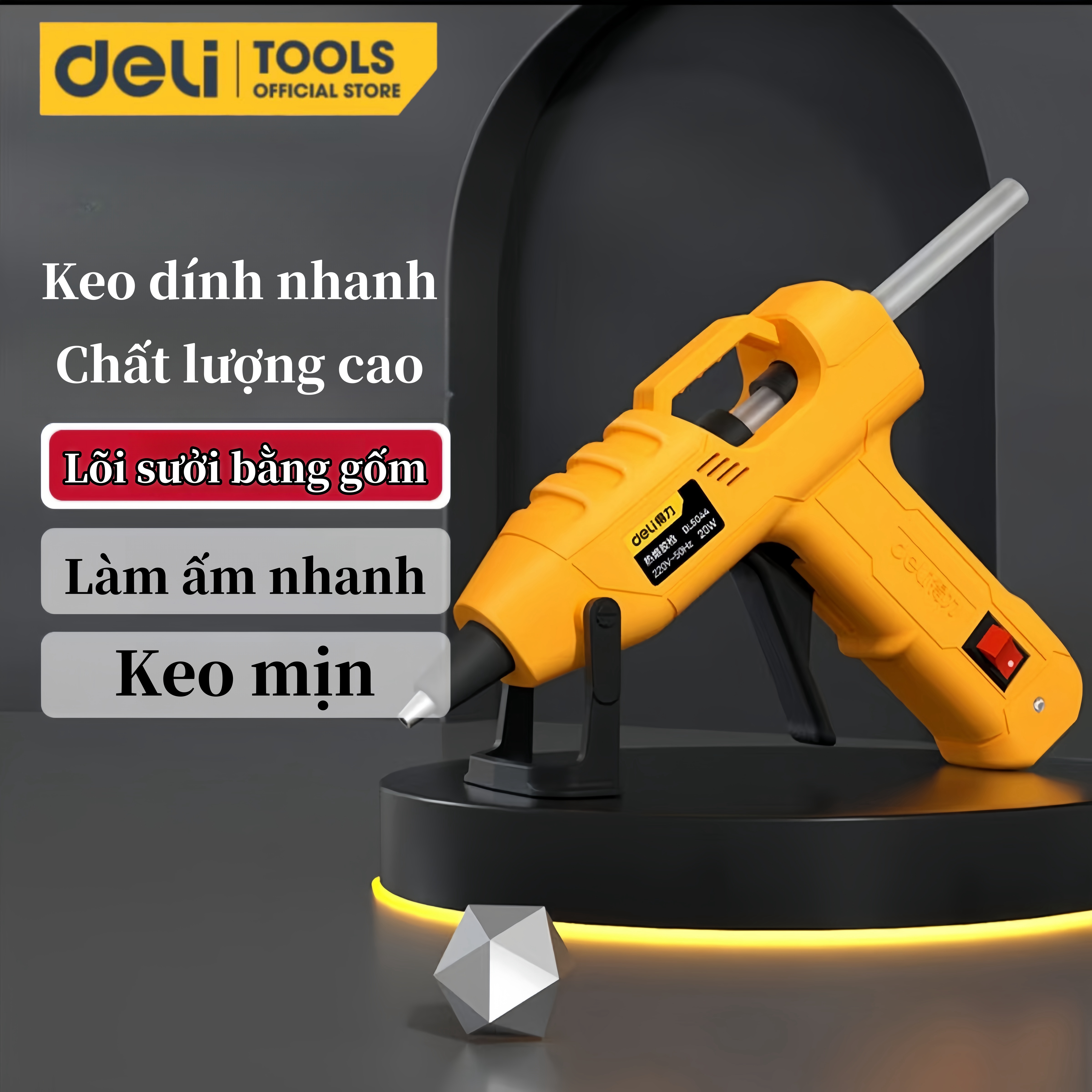 Súng Bắn Keo nến công suất Deli 20W/40W đa năng-Sửa Chữa Gia Đình, Làm Đồ Hand Made