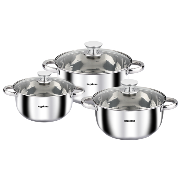 Bộ nồi inox 4 đáy nagakawa nag1303