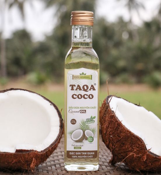 Dầu Dừa Nguyên Chất TAM QUAN- BÌNH ĐỊNH chai nhiều dung tích khác nhau