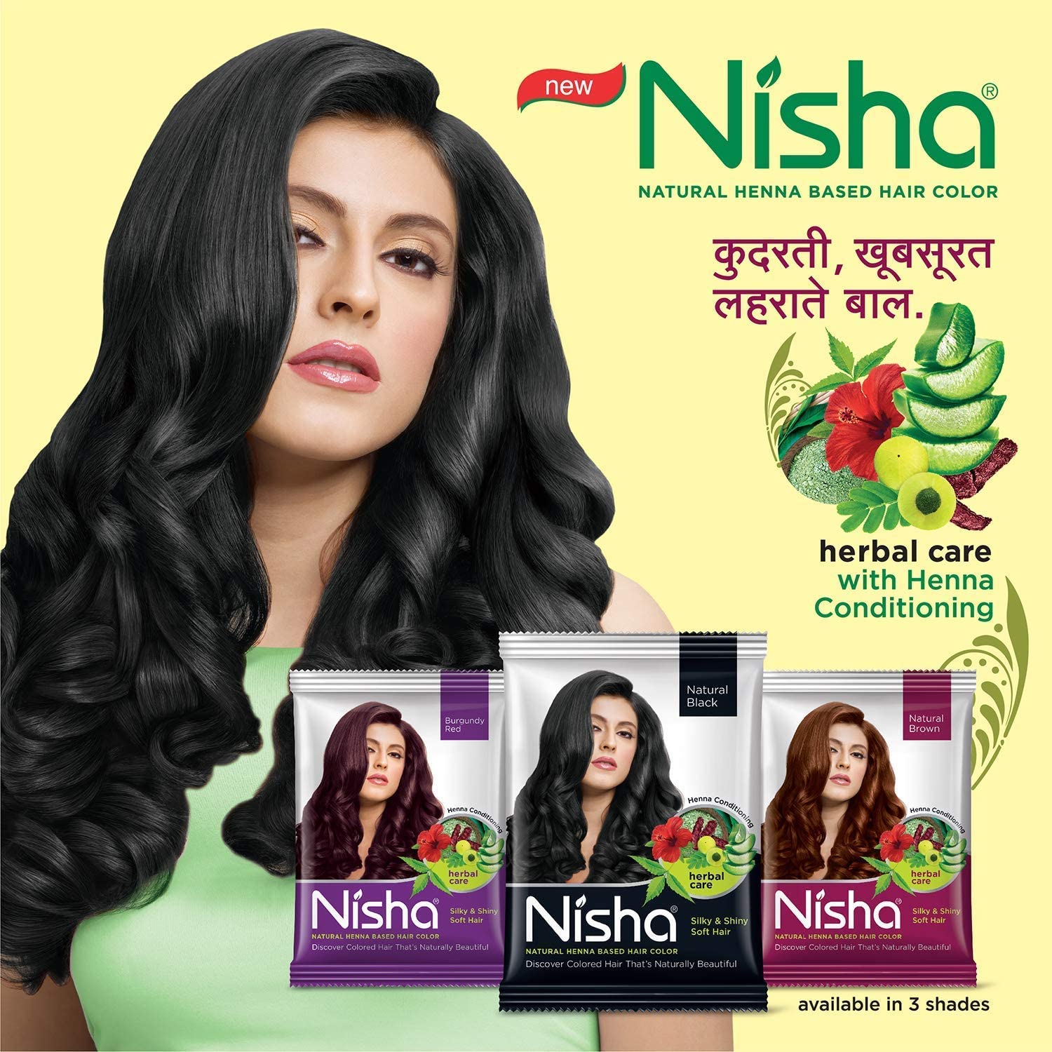 Bột nhuộm tóc thảo dược ấn độ nisha henna