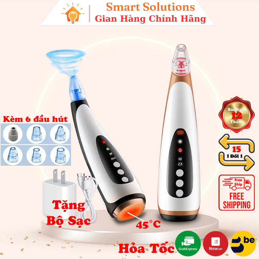 Máy hút mụn chăm sóc da 3 chế độ làm sạch lỗ chân lông bảo hành 12 tháng