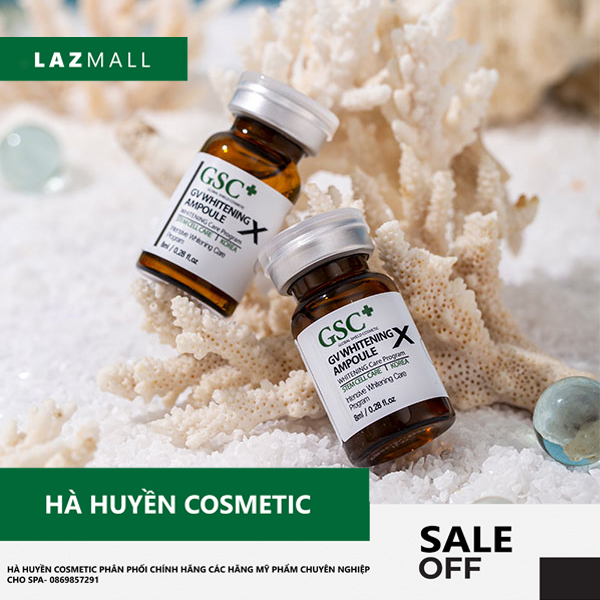 Tế bào gốc xử lý nám gsc gv whitening ampoule x lẻ lọ 8ml