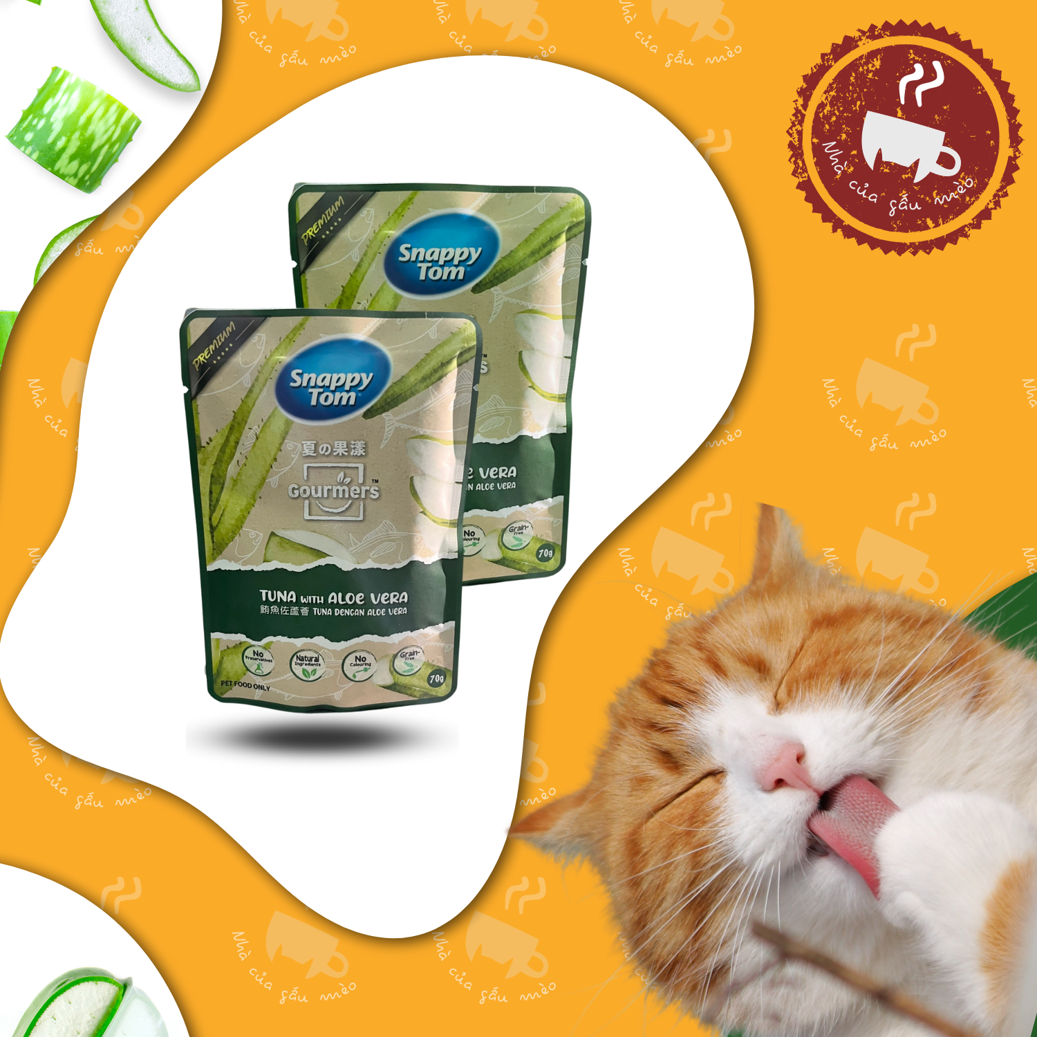 Pate snappy tom mix trái cây cho mèo mọi lứa tuổi