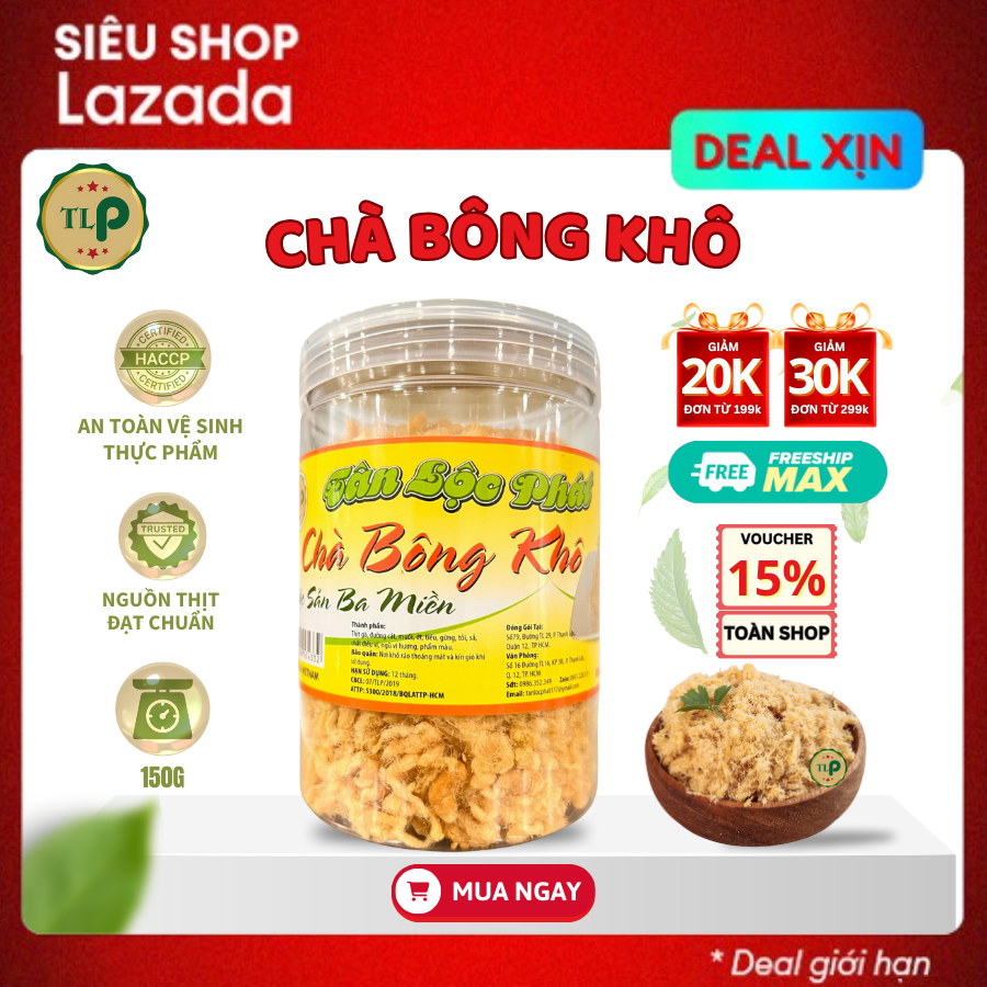Chà bông gà tân lộc phát - hũ 150g