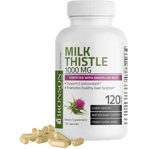 Bronson Milk Thistle Seed Extract [1000mg] [120 viên] | Hỗ Trợ Giải Độc Gan Cao Cấp - Chính Hãng Muscle Fitness