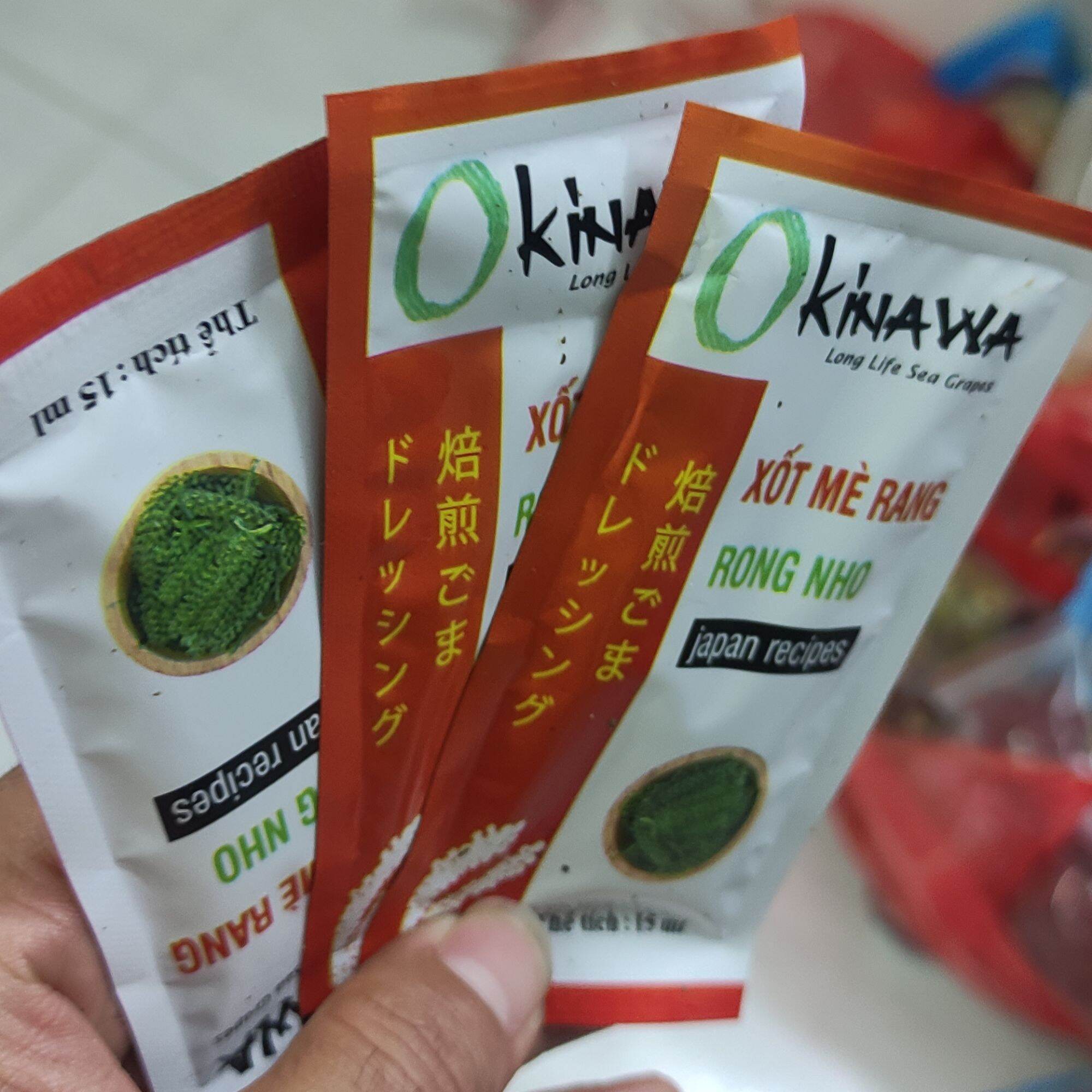Gói Sốt Mè Rang Rong Nho Okinawa 15 ml Đậm Đặc Siêu Ngon