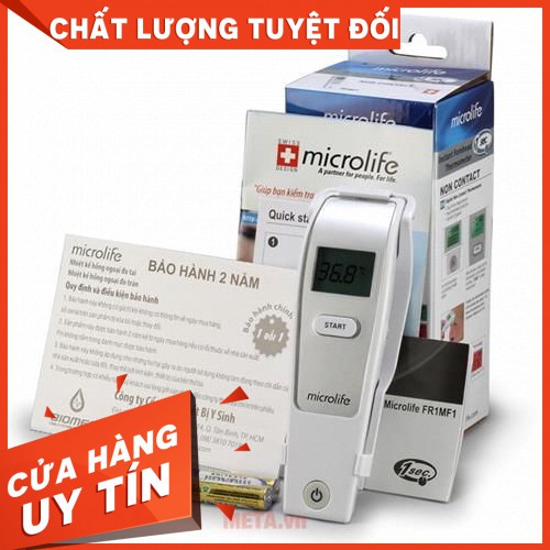 Nhiệt kế hồng ngoại đo trán Microlife FR1MF1 BH 1đổi 1 trong 2 năm