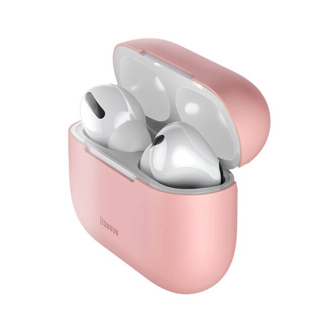 Bao case chống sốc silicon siêu mỏng cho tai nghe Apple Airpods Pro hiệu Baseus Super Thin