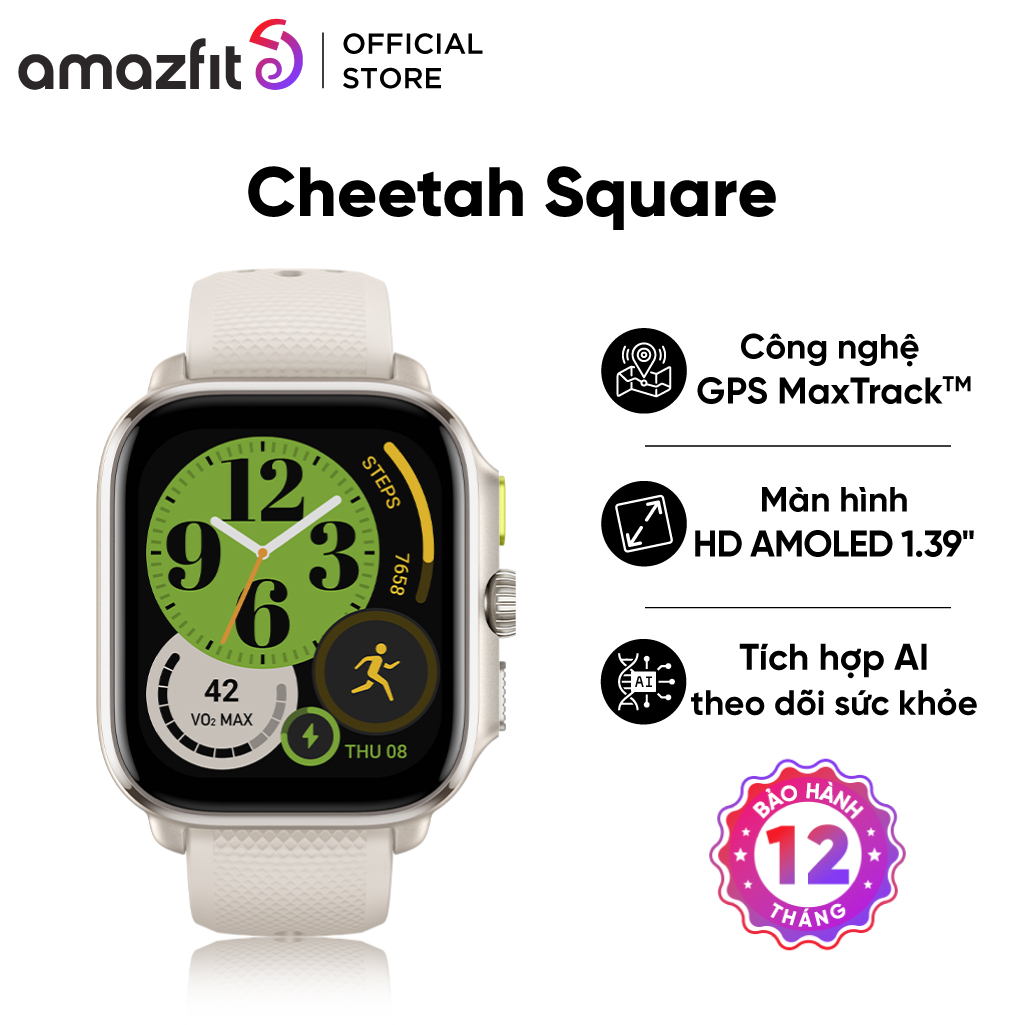 Đồng hồ thông minh Amazfit Cheetah Square - GPS băng tần kép