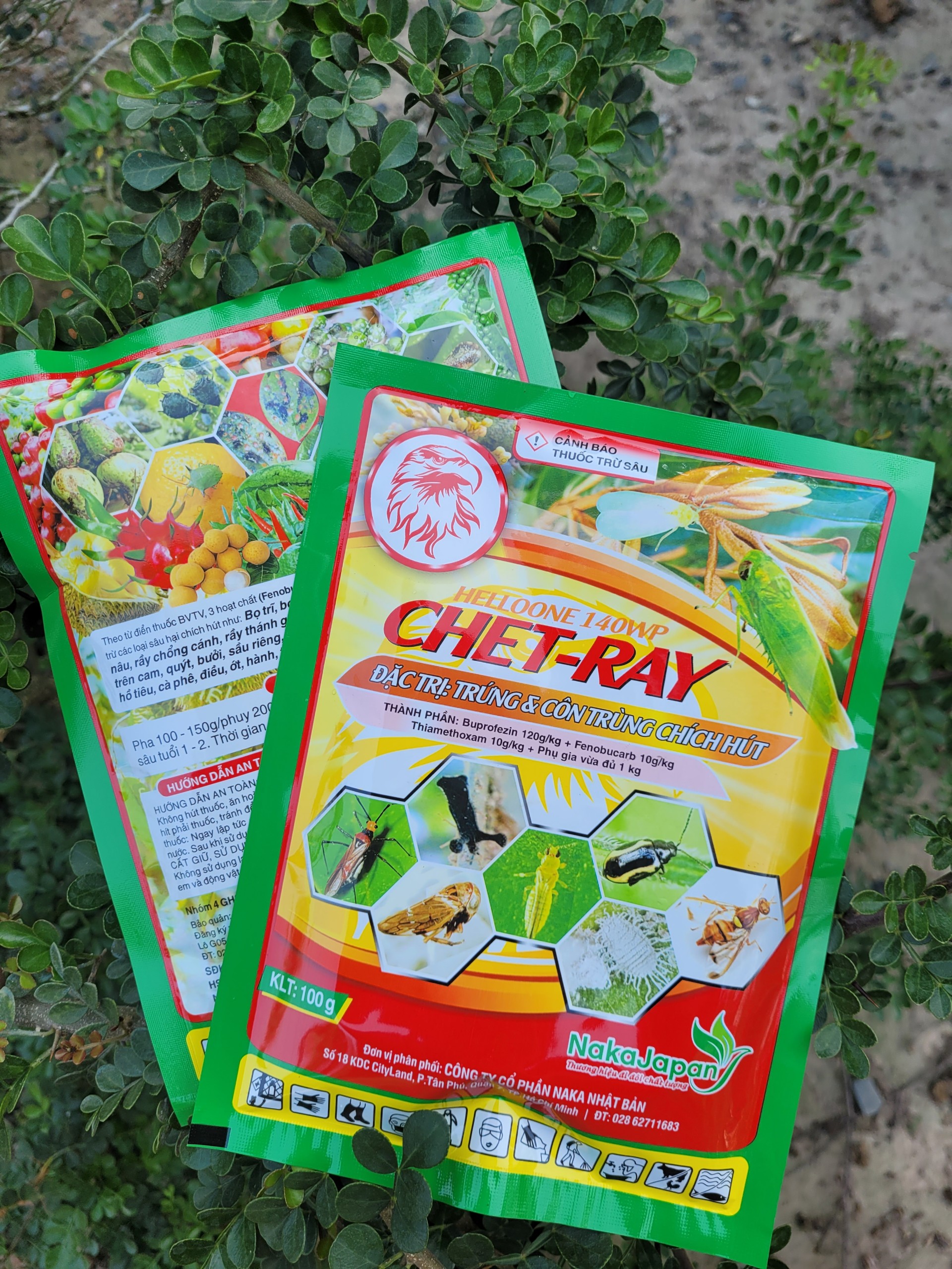 [Freeship Max] Trừ trứng và côn trùng chích hút (rầy xanh, bọ trĩ...) trên lúa và sầu riêng CHETRAY 140WP gói 100gram_VTNN TRUNG THIEN THINH