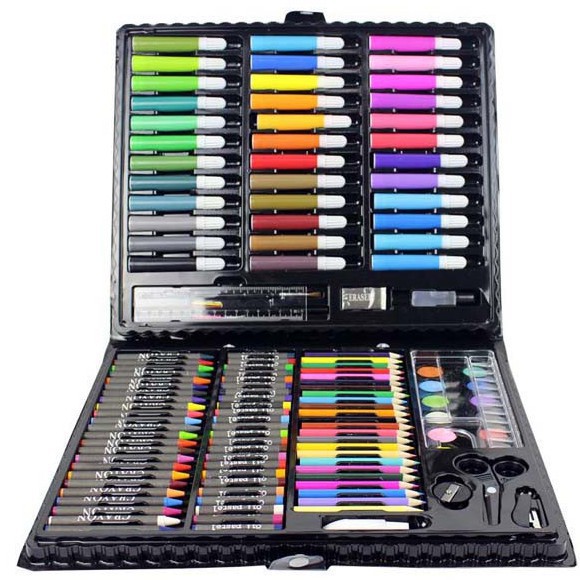 Hộp màu 150 chi tiết, hộp bút chì màu, hộp bút màu 150 chi tiết cho bé, hộp màu khổng lồ, bút chi màu 150 chi tết, hộp bút màu 150 món, hộp bút chì màu -Shoptuankiet