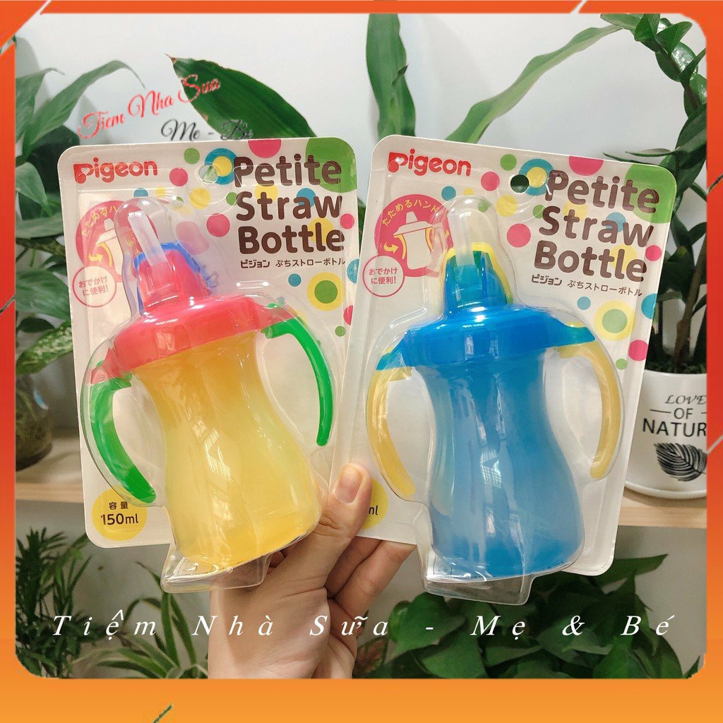 🍼🥤 Bình Nước Cho Bé 💖FREESHIP💖🍼🥤 Bình tập uống, tập hút giúp bé tự uống nước PIGEON 150ml 🍼🥤