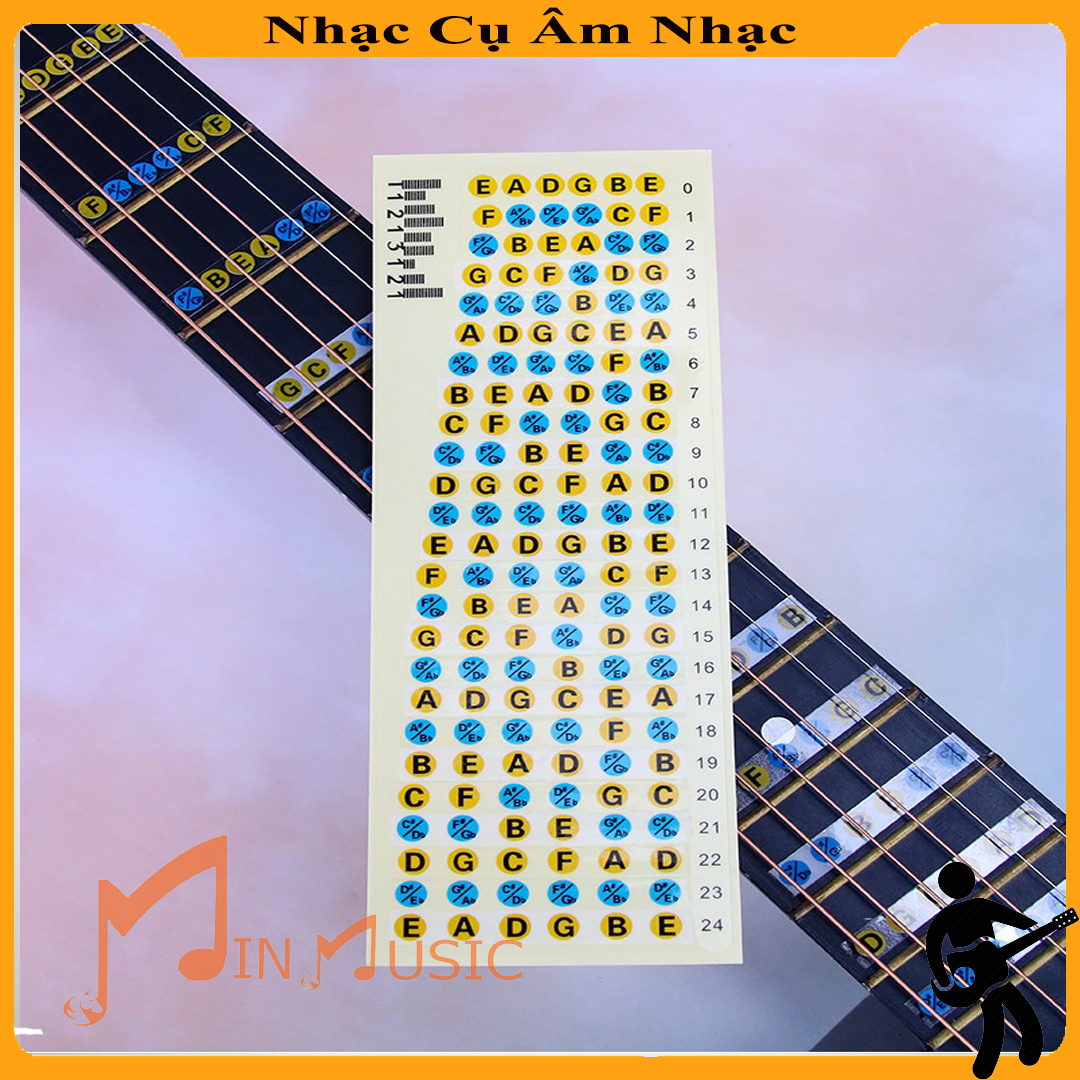 MIẾNG DÁN NOTE NHẠC ĐÁNH DẤU VỊ TRÍ NỐT NHẠC TRÊN ĐÀN GUITAR I GUITAR NOTE STICKER