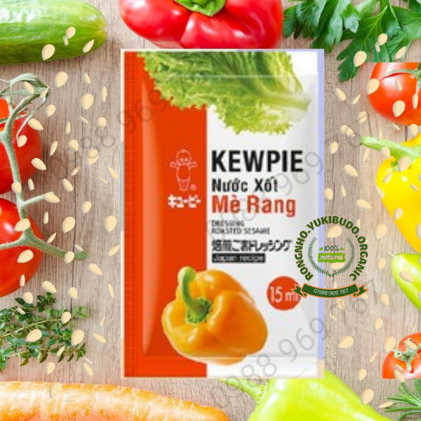 [DATE MỚI NHẤT] Gói Nước Xốt Mè Rang Kewpie, Ăn Rong Nho, Salat Rau Củ Chấm Mè Rang Gói 15ml