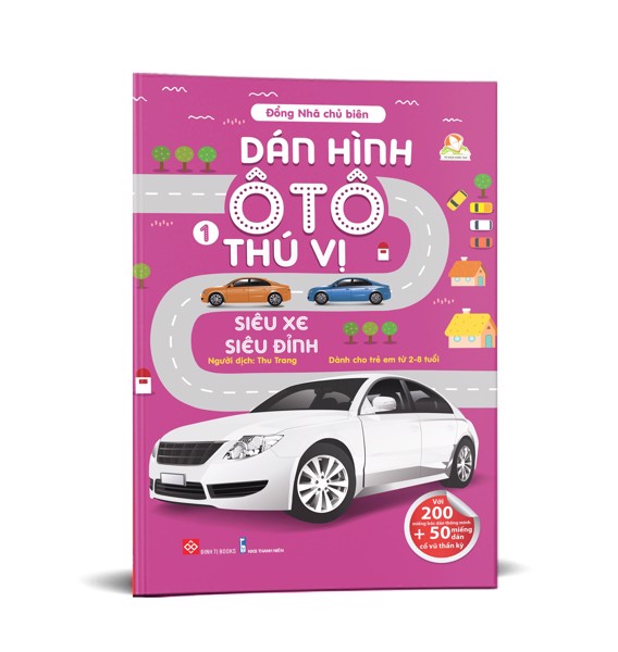 Sách - dán hình ô tô thú vị -