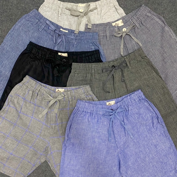 Quần short linen nam cao cấp - lưng thun co giản thoải mái