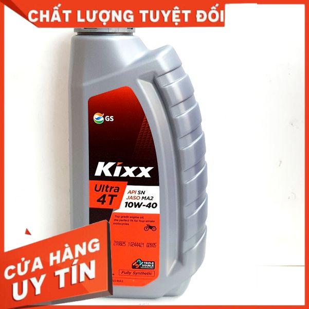 [Chính hãng] Nhớt Kixx 10W40 Fully Synthentic nhập khẩu Hàn Quốc chai 800ml , nhớt kixx ultra 10W40 cho xe máy xe côn tay chai 800ml êm xe nhẹ máy