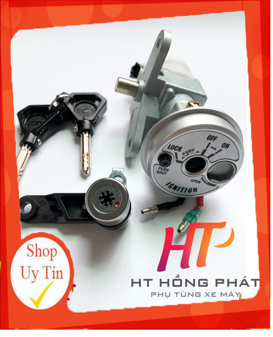 Bộ ổ khoá chống trộm exciter 135 ,bộ ổ khoá 8 cạnh exciter 135 -hàng cao cấp