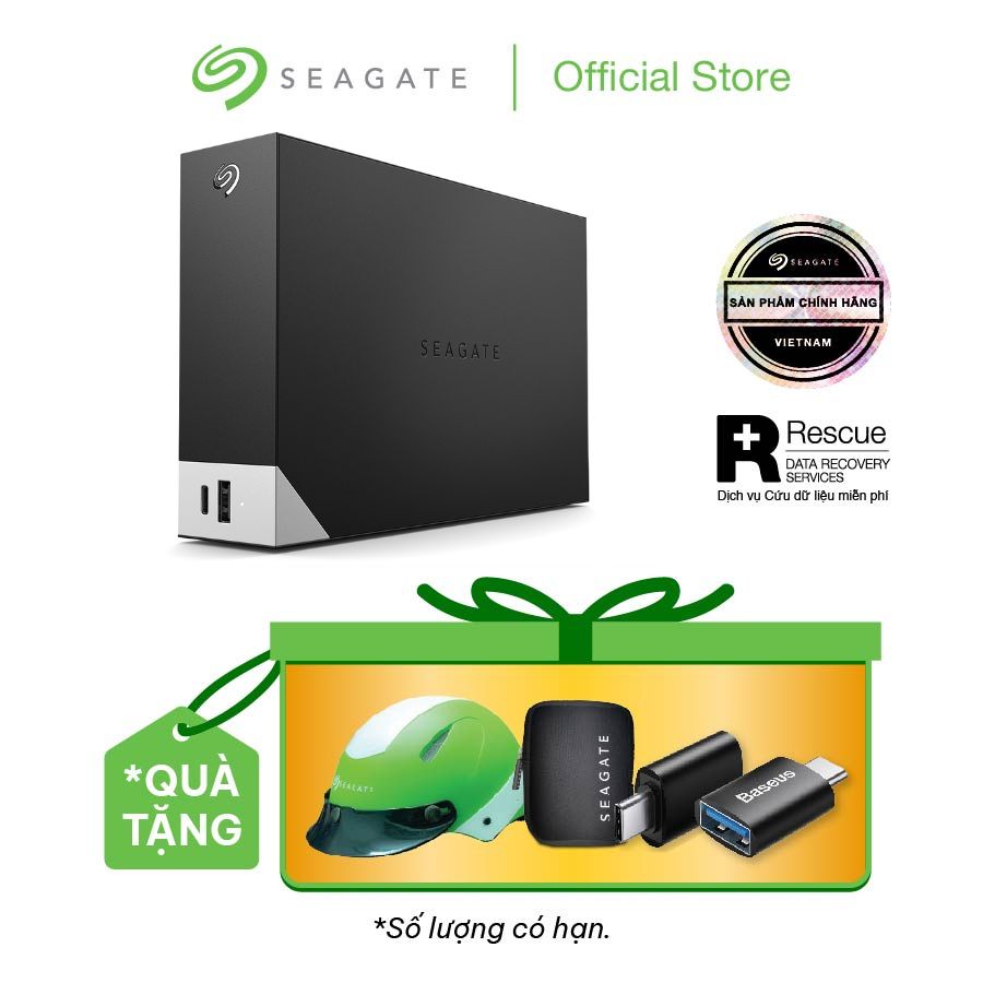 Ổ cứng để bàn hdd seagate one touch desktop hub 4tb, 6tb, 10tb 3.5" usb 3.0 + phục hồi dữ liệu rescue