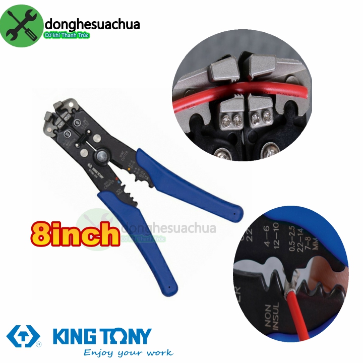 Kềm tuốt dây tự động kingtony 6762-08 8inch