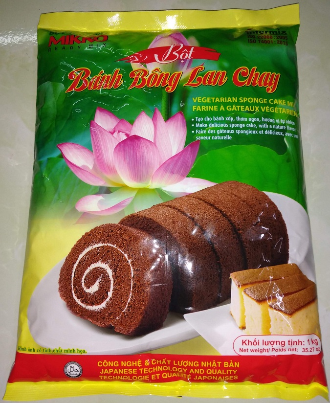 Bột bánh bông lan chay NE435 Mikko Hương Xưa gói 1kg