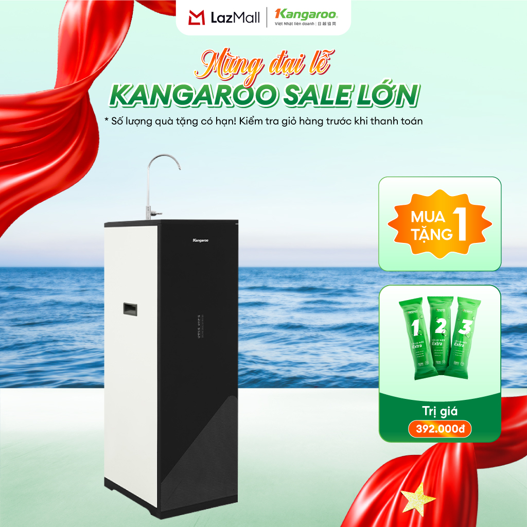 [MIỄN PHÍ LẮP ĐẶT] Máy Lọc Nước 10 Lõi KANGAROO KG116I – LỌC SẠCH, BỔ SUNG KHOÁNG CHẤT