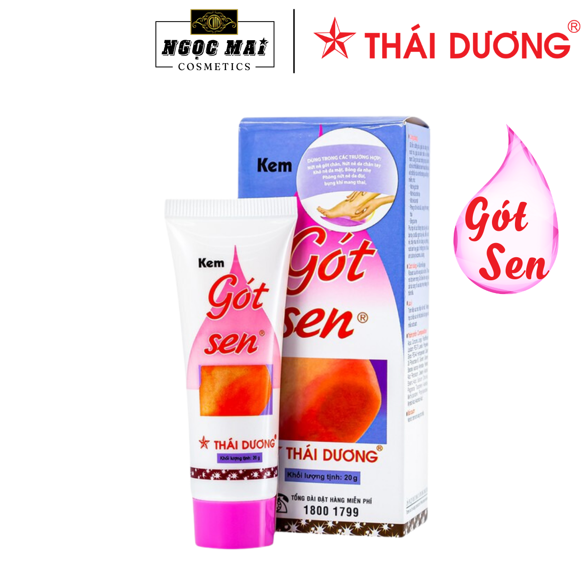 Kem ngừa nứt gót chân Gót Sen Thái Dương