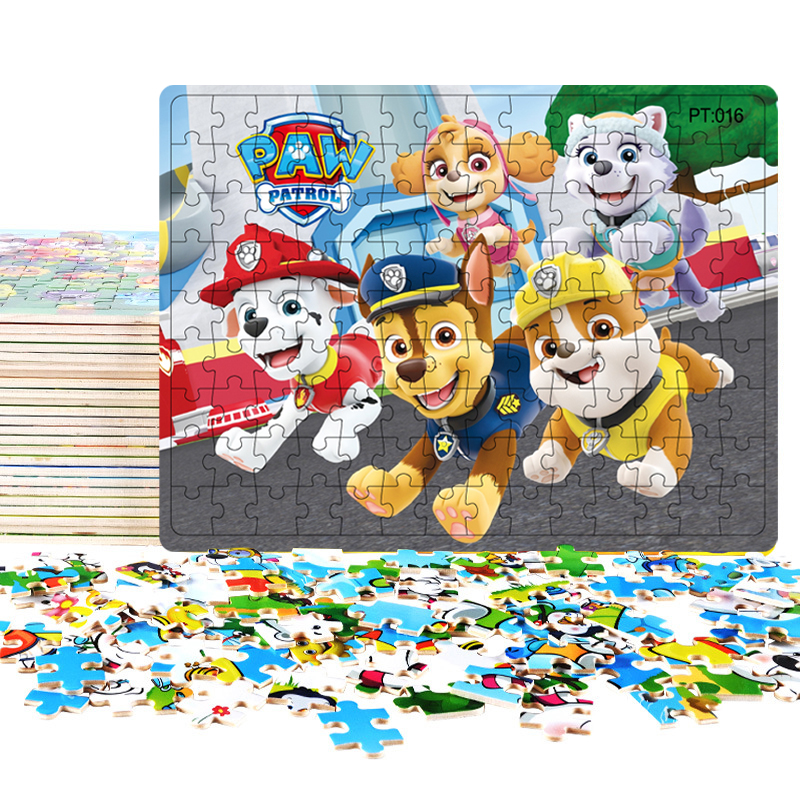 Spot 126pcs Phim hoạt hình ghép hình sự khai sáng giáo dục sớm của trẻ em Cậu bé cô gái ghép hình