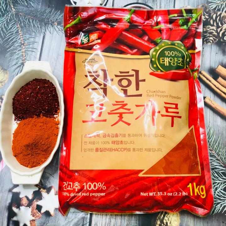 1kg ớt bột mịn hàn quốc nong woo chackhan - chuyên làm kim chi