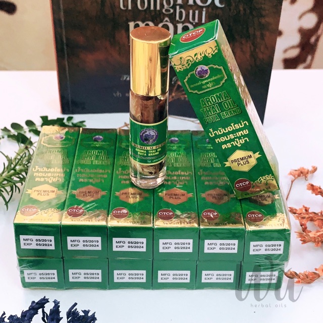 Dầu gió 29 vị thảo dược Thái Lan 8cc Aroma Thai Oil Puya Brand
