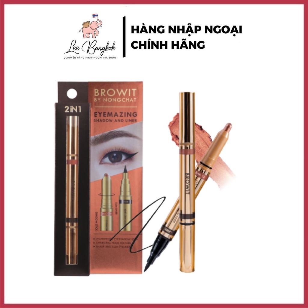 Bút Sáp Mắt Và Kẻ Mắt 2in1 Browit By Nong Chat Eyemazing Shadow And Liner