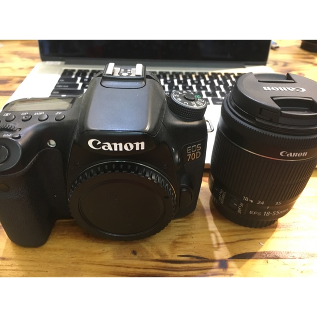 Máy ảnh canon 70d kèm kis 18-55mm stm kèm phụ kiện